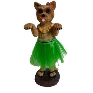 Hula Yorkshire Terrier Gift Dog Doll Dashboard Car Accessories Bobblehead